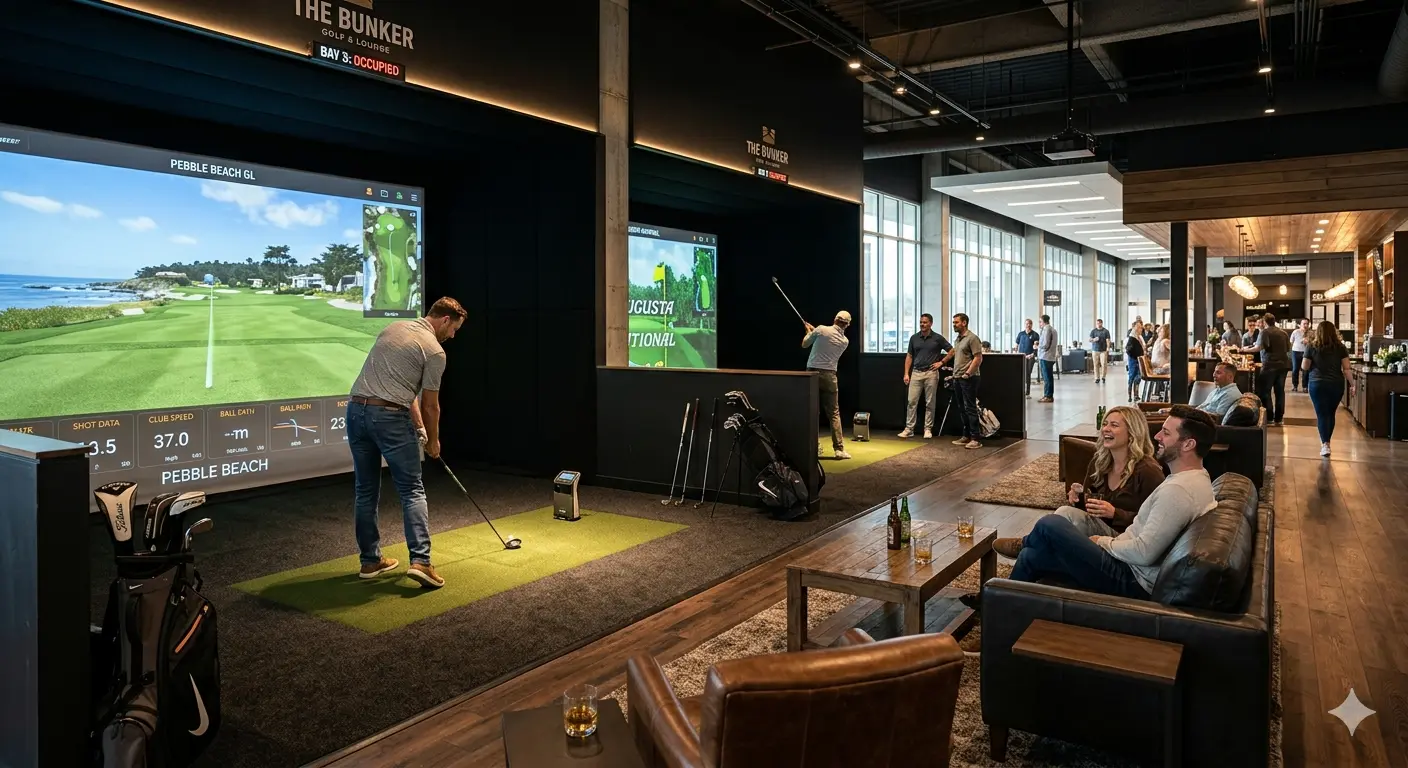 Outdoor Tent & Indoor Golf Simulators